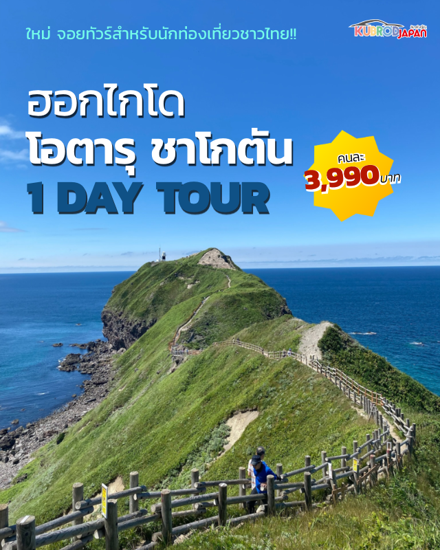 ใหม่ จอยทัวร์สำหรับนักท่องเที่ยวชาวไทย!! ฮอกไกโด โอตารุ ชาโกตัน 1 DAY TOUR 